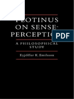 Plotinus On Sense Perception A Philosophical Study PDF