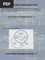 Sustainable Development Goal - 7