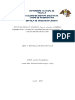 Efecto Del Extracto Acuoso Del Follaje de Cyperus Rotundus Sobre La Germinación y Crecimiento de Plánulas de Pisum Sativum