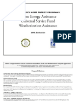 Home Energy Assistance Universal Service Fund Weatherization Assistance