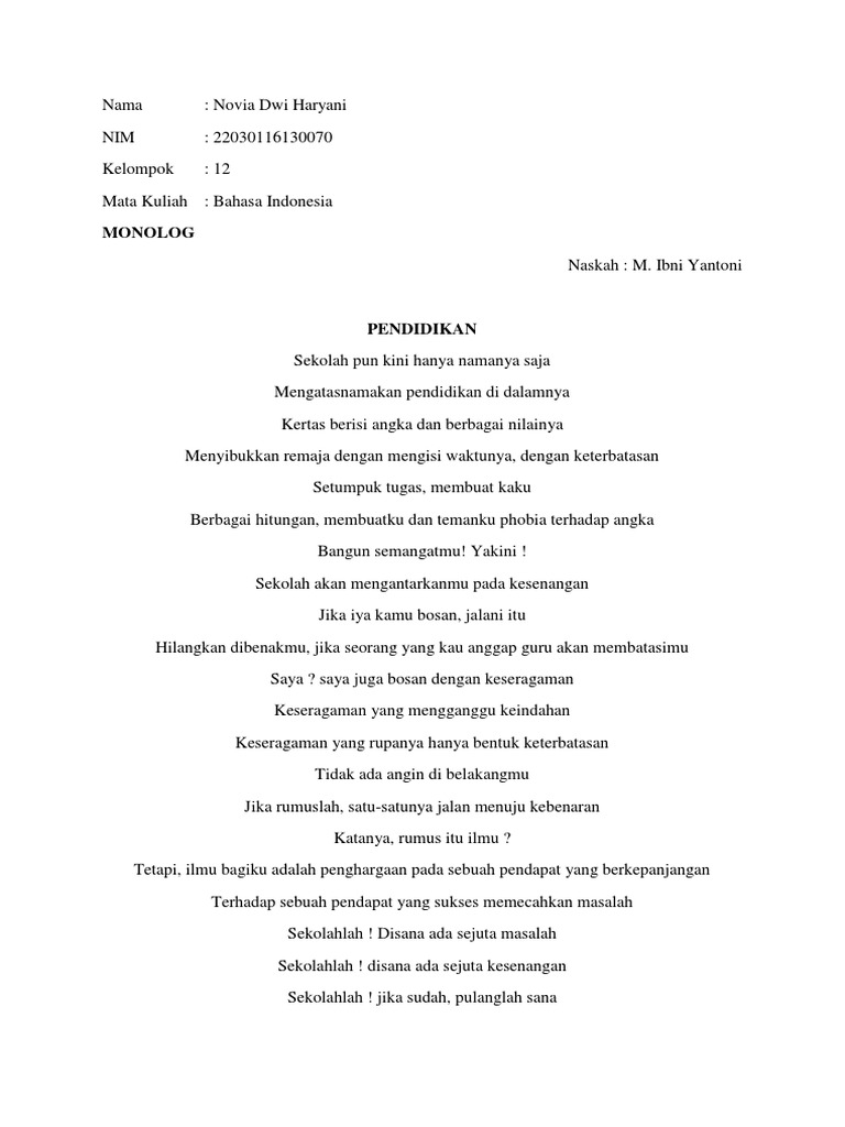 Makalah Bahasa Indonesia
