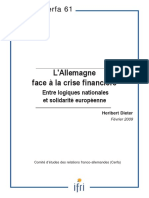 2009 Ifri DEUt Face Crise Financiere Dieter