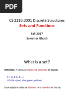 CS 2210:0001 Discrete Structures: Sets and Functions