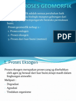 II. Proses Geomorfik