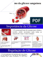 Slide sobre: Metabolismo da Glicose