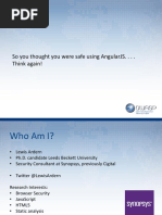 So You Thought You Were Safe Using Angularjs. - . - Think Again!