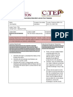 UMF Secondary Education Lesson Plan Template