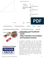 Dispositivo Anti-Fraude - Anti-Arame - PDF