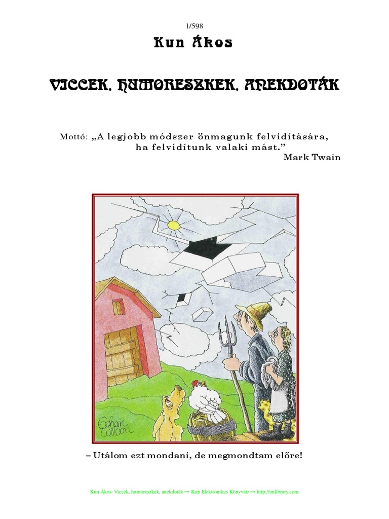 Kun Akos Humoreszkek PDF | PDF