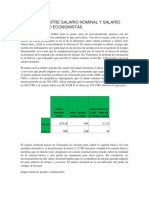 Diferencia Entre Salario Nominal y Salario Real