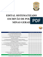 Edital Sistematizado Policia Civil Minas Gerais Escrivão