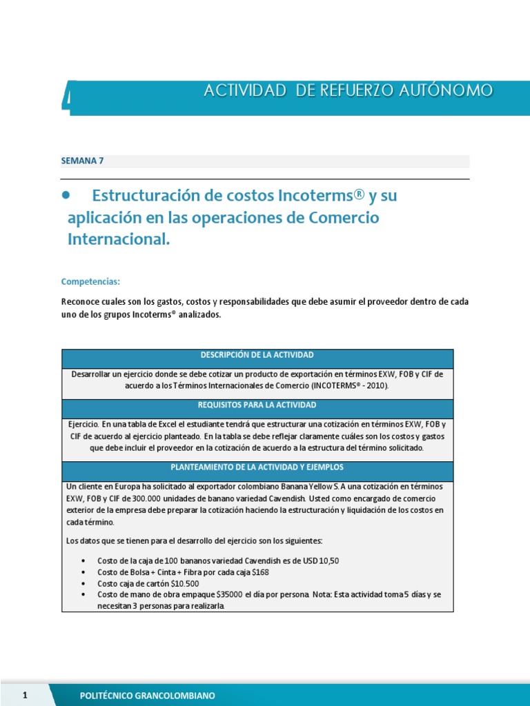 Actividad Ra - s7 Comercio | PDF | El comercio internacional | Economias