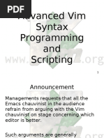 Vim Advanced