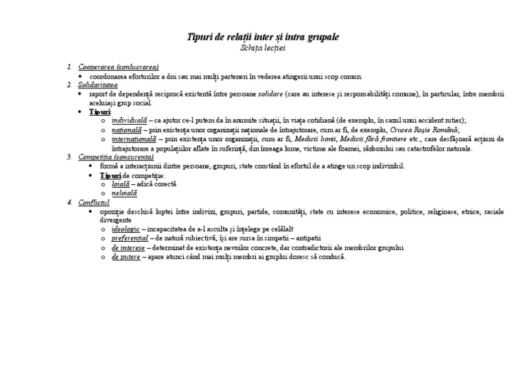 Tipuri de Relatii | PDF