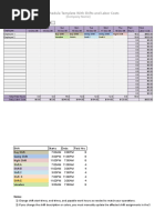 Work Schedule Template With Shifts and Labor Costs: (Company Name)