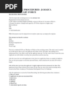 JCF Recruitment Requirements Overview | PDF