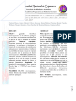 Final.final Presencia de Microorganismos en Una Sala de Operaciones y Material Quirúrgico en Clínica de La Ciudad de Cajamarca. Julio 2018.