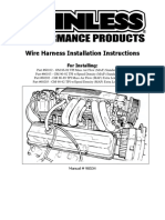 Wire Harness Installation Instructions: For Installing