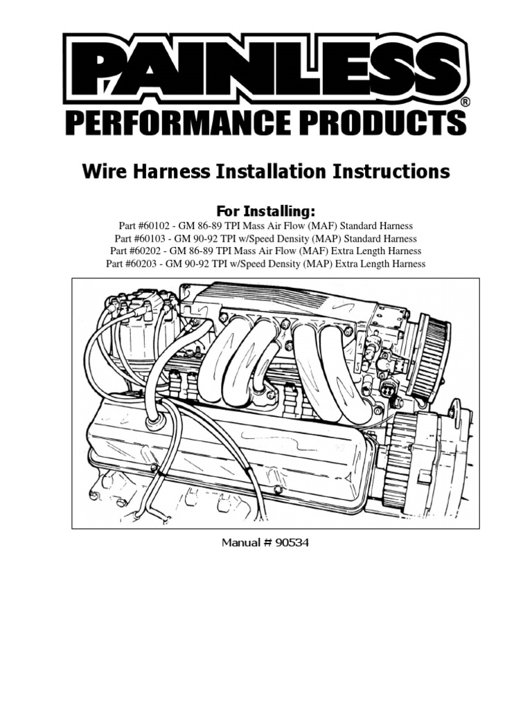Wire Harness Installation Instructions: For Installing | Download Free