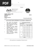 (2018 Selangor) Set 1 Percubaan Bio K2 Soalan