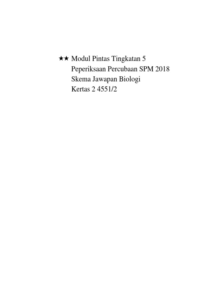 Modul Pintas Selangor 2018 Biologi