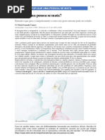 Por Que Uma Pessoa Se Mata