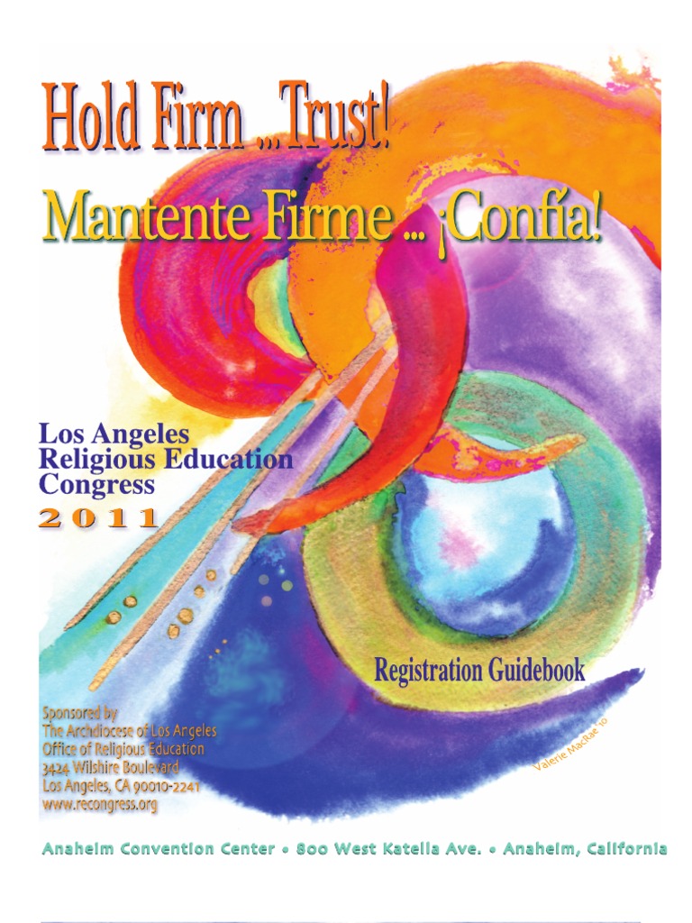 RECongress 2011 Registration Guidebook PDF Catholic Church Religious Behaviour And Experience