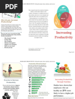 project 1 increasing productivity - proposal written document follow-up report