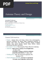 Antenna Theory and Design: Associate Professor: WANG Junjun 王珺珺