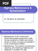 Highway Maintenance &amp Rehabilitation