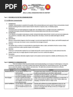 SH - Communication Notes