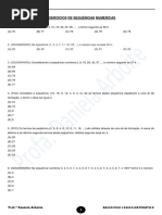 Exercícios de Sequências Numéricas 7º Ano | PDF | Sequência | Ensino de ...