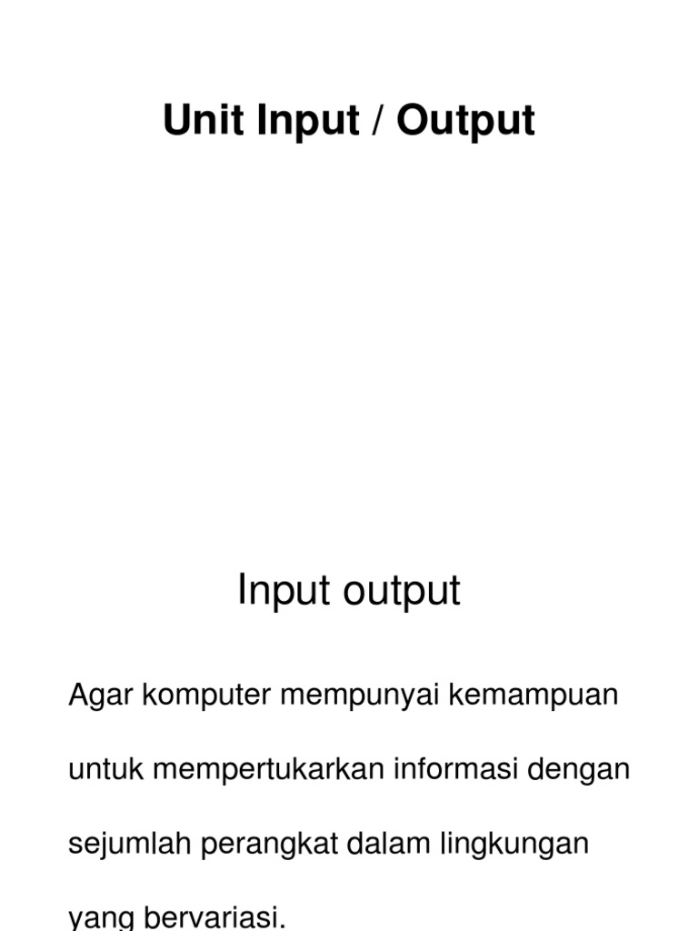 Modul 12-Unit Input PDF | PDF