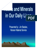 Rocks and Minerals in Our Daily Lives
