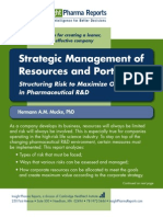 Strategic Management of Resources and Portfolios