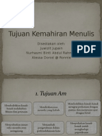 Tujuan Kemahiran Menulis