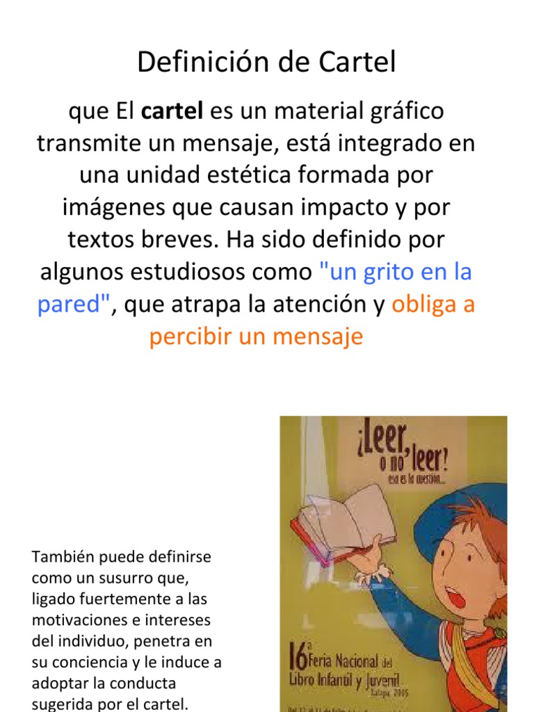 Definición y características del cartel | PDF | Póster | Imagen
