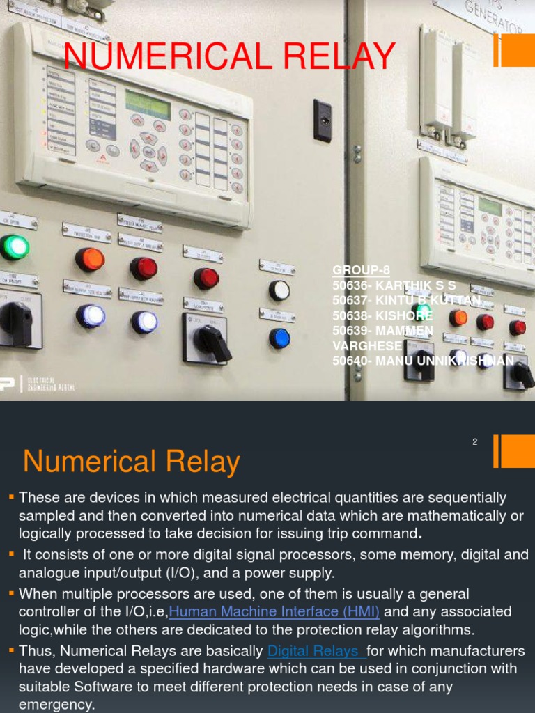 Numerical Relay PDF Relay Analog To Digital Converter