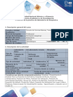 Protocolo de La Práctica de Laboratorio de Bioquímica