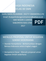 Bahasa Indonesia Kelas Xii3