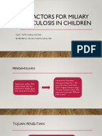 Faktor Risiko Tuberkulosis Miliar Pada Anak