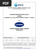 HAZID - Saraswati Oil Field Development