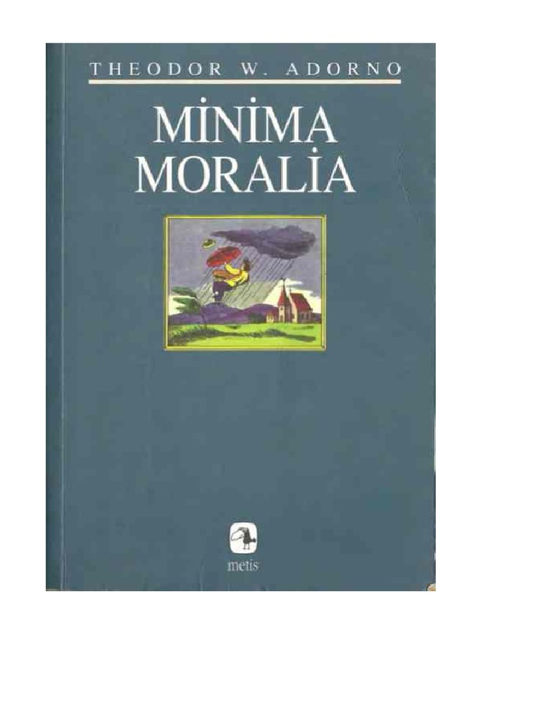 theodor w adorno minima moralia pdf
