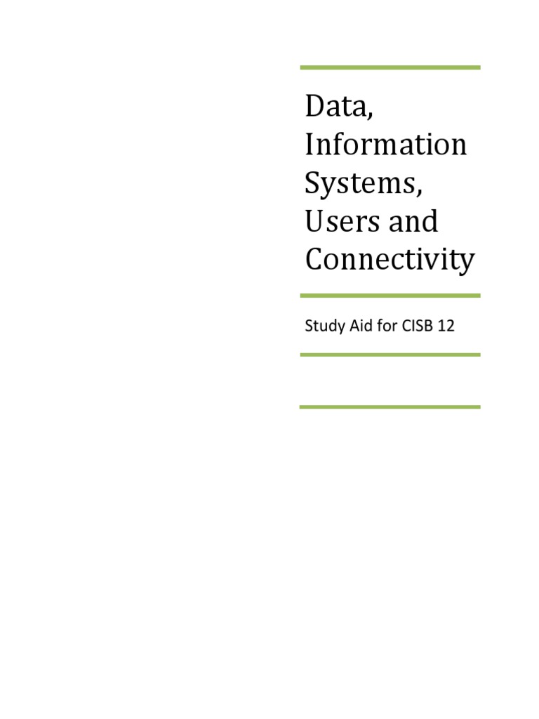 Data Organization and Information Systems Guide | PDF | Network ...