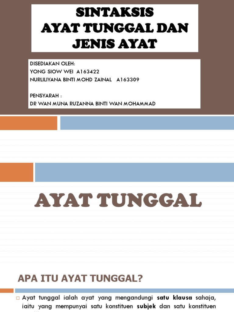 Slide Ayat Tunggal
