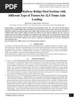 Analysis of Railway Bridge Steel Sections With Different Type of Trusses For 32.5 Tonne Axle Loading