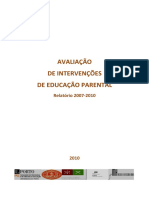 Avaliação das Intervenções de Educação Parental