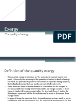 Exergy: The Quality of Energy