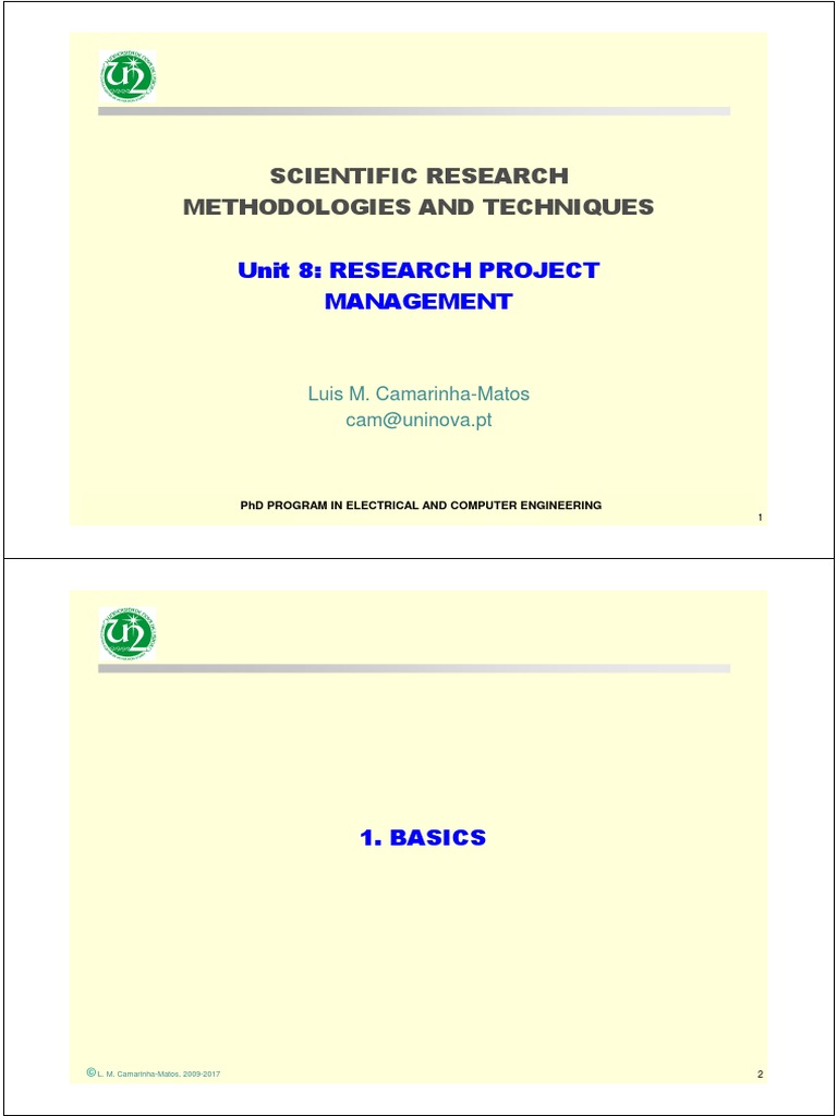 SRMTunit8-2017 - Research Project Management | PDF | Project Management ...