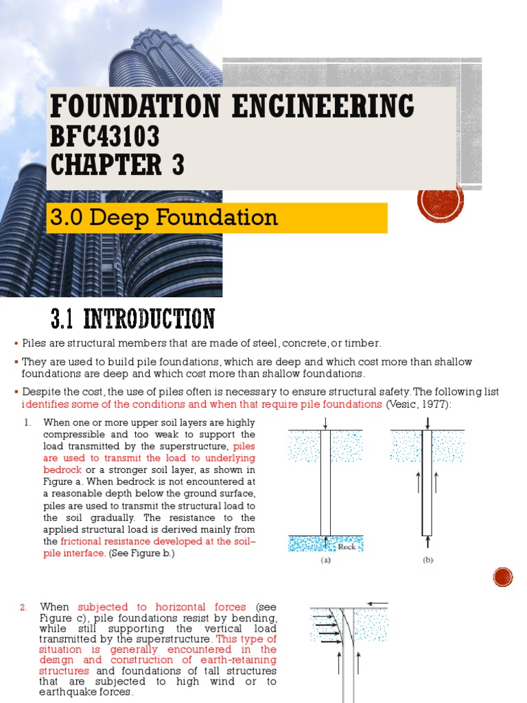 Deep Foundation Engineering Overview | PDF | Deep Foundation ...